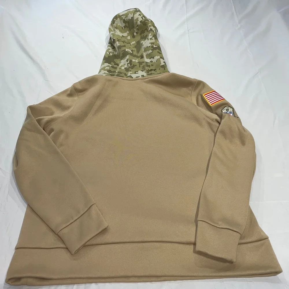 Nike New York Jets Salute to Service Hoodie Mens XL Tan Camo NFL On-Field XL
